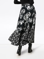 Thumbnail for your product : Loewe Feather Printed Maxi-Skirt