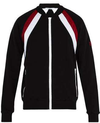 Givenchy Double Stripe Cotton Track Top - Mens - Black