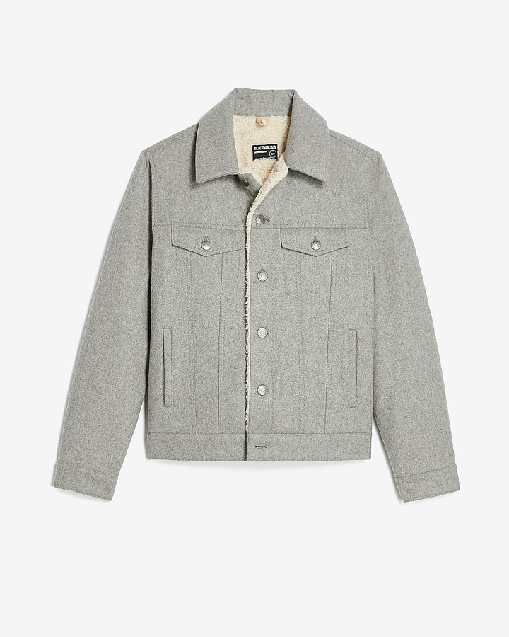 wool lined trucker jacket