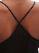 Thumbnail for your product : Galvan Rhea Halterneck Rib-knitted Cami Top - Black