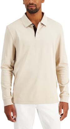 macys mens long sleeve polo shirts