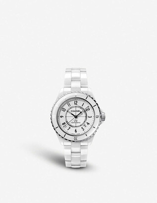 Chanel H5700 J12 automatic ceramic and steel watch - ShopStyle