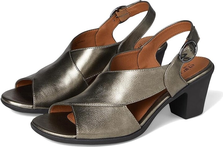 EuroSoft Kylie Women's Sandals Pewter : 10 M, Leather