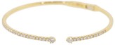 Thumbnail for your product : graziela 18kt yellow gold diamond Solo Cage bangle bracelet