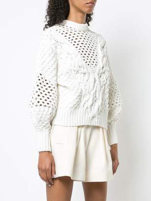 Prabal Gurung Claire Cable Knit sweater