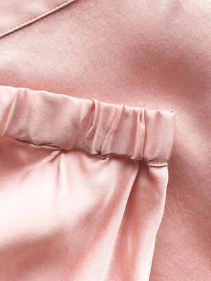 La Perla Maison lace trim silk shorts