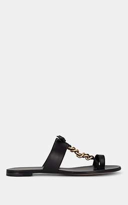 Gianvito Rossi Women's Chain-Embellished Leather Sandals - Black