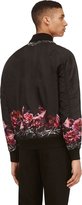 Thumbnail for your product : Givenchy Pink & Black Nylon Rose & Thorn Reversible Bomber Jacket