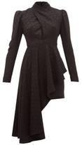Thumbnail for your product : Racil Tina Asymmetric Polka-dot Dress - Black