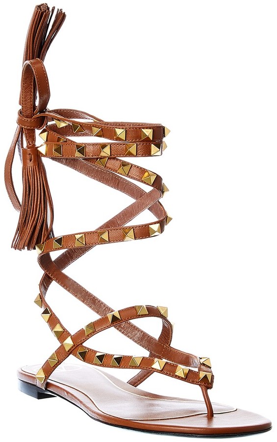Valentino Ankle Wrap Women's Sandals | Shop the world's largest collection  of fashion | ShopStyle