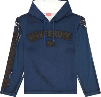 Diesel T-Nabel long-sleeve hoodie - ShopStyle