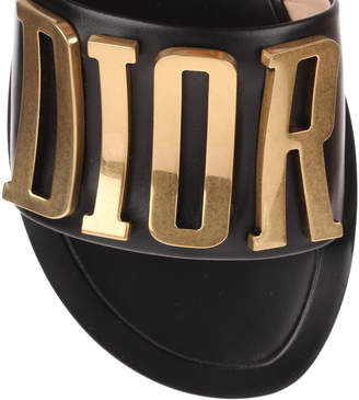 Christian Dior Diorevolution black leather slide