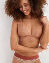 Thumbnail for your product : aerie Paradise Lace Padded Plunge Bralette