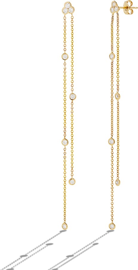 CARBON & HYDE Poppy Yellow Gold Drop Earrings