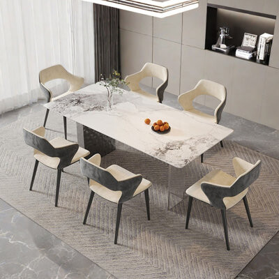 Pakloer Italian style minimalist dining table sets