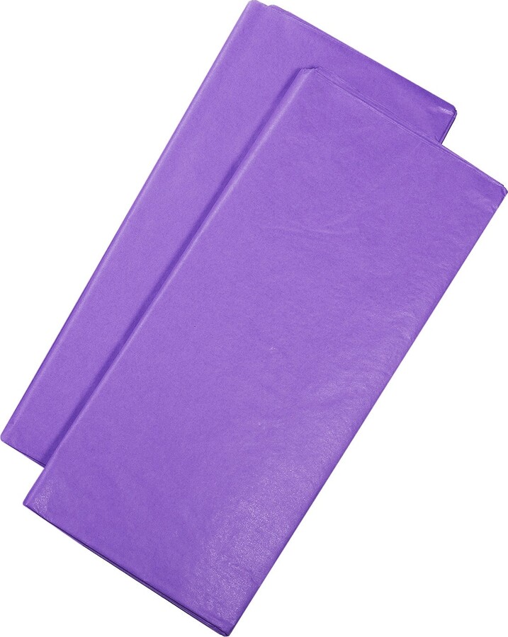 Double Sided Color Flower Wrapping Paper Purple 22.8x22.8