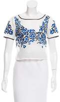 Thumbnail for your product : Sachin + Babi Noir Embroidered Joan Top w/ Tags