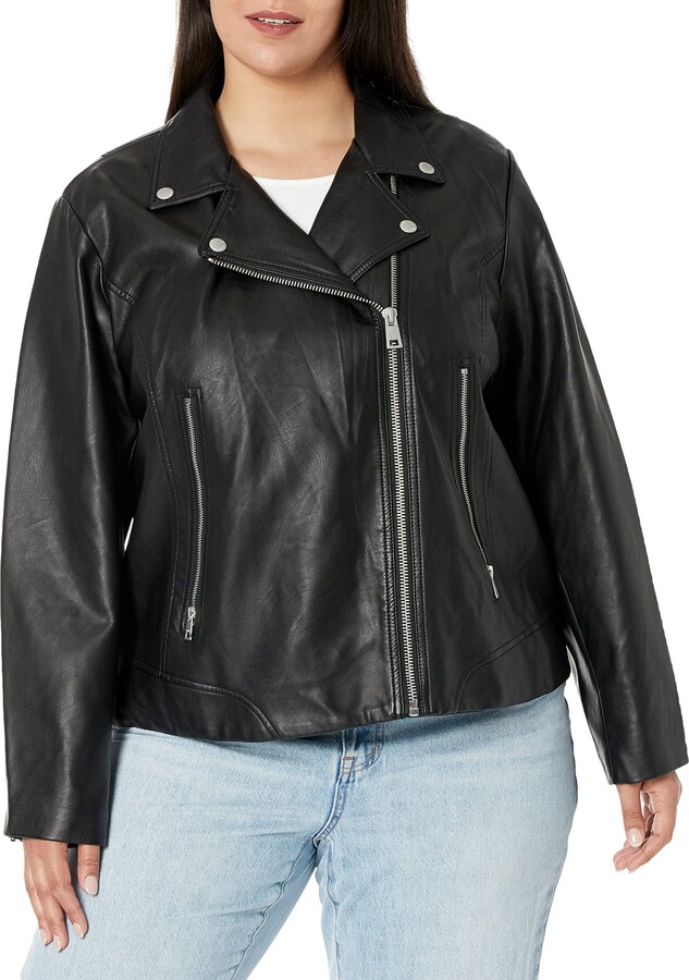 Levi's Women's Faux Leather Asymmetrical Moto Jacket - ShopStyle