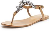 Thumbnail for your product : Oasis Jewelled Leather Toe Post Sandals