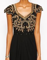 Thumbnail for your product : Virgos Lounge Barbara Maxi Dress With Embellished Cap Sleeve