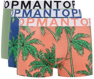 Topman Pink and Green Palms Trunks 3 Pack*