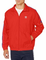 mens red adidas track jacket