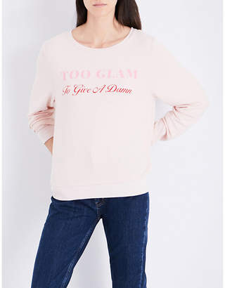 Wildfox Couture Too Glam fleece sweatshirt