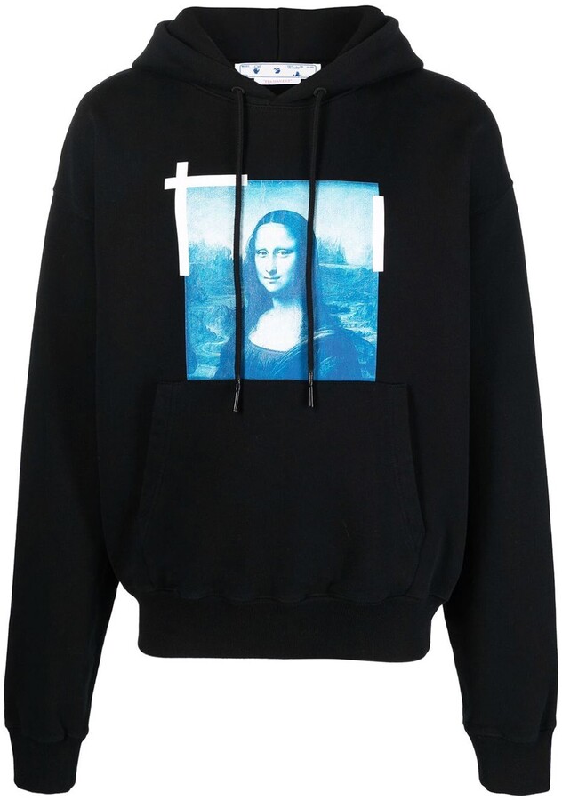 off white moletom com capuz mona lisa