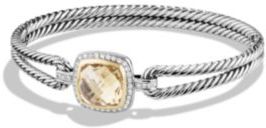 David Yurman Albion Bracelet with Champagne Citrine, Diamonds and 18K Gold