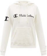 Logo-print Cotton-jersey Hooded Sweatshirt - White