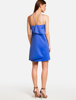 Thumbnail for your product : Halston Tiered Satin Dress Bluebell