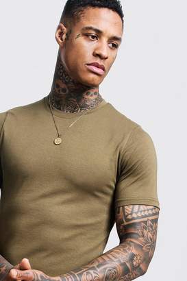 boohoo Muscle Fit Crew Neck T Shirt