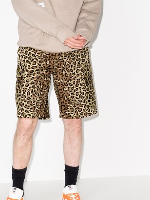 WTAPS Jungle 01 leopard print cargo shorts - ShopStyle