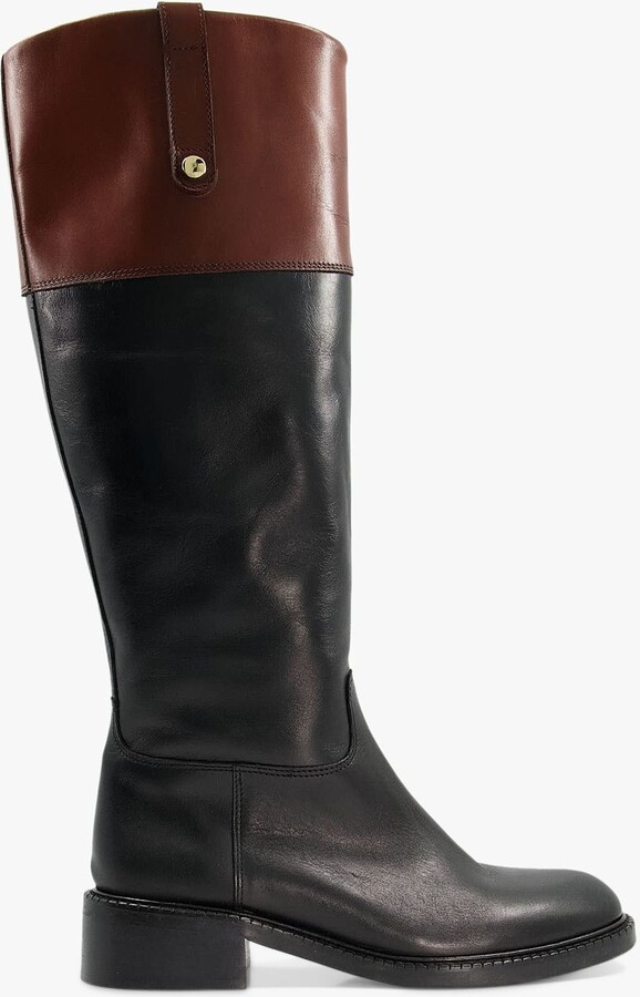 Dune Tonia Leather Knee High Boots ShopStyle