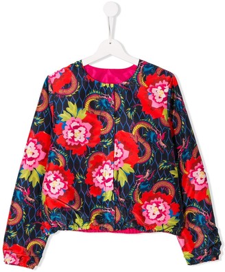 Kenzo Kids TEEN floral print jacket