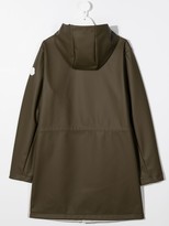 Thumbnail for your product : Moncler Enfant TEEN tricolour-block hooded-raincoat