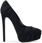 Thumbnail for your product : Casadei micro pleated pumps