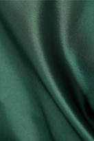 Thumbnail for your product : Theory Cutout Satin Maxi Dress - Emerald