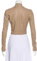 Thumbnail for your product : Veda Leather Crop Jacket