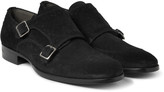 Thumbnail for your product : Alexander McQueen Studded Suede Monk-Strap Shoes