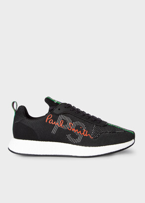 Paul Smith Men's Black And Orange 'Zeus' Sneakers - ShopStyle