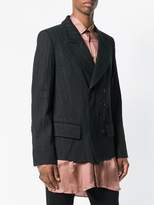 Thumbnail for your product : Ann Demeulemeester pinstripe fitted blazer