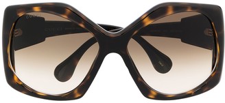 Gucci Eyewear Angular-Frame Oversized Sunglasses