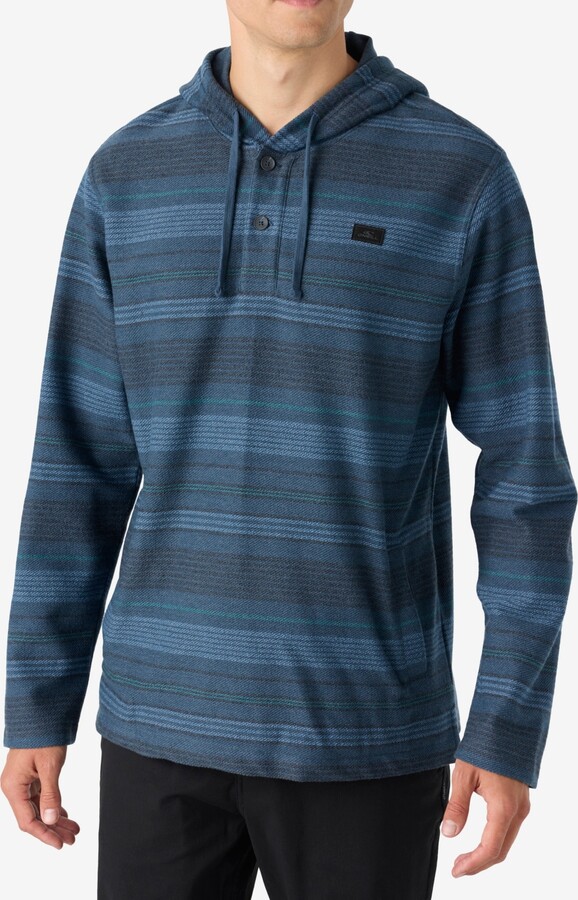 O'Neill Men's Bavaro Stripe Poncho Fleece Tops