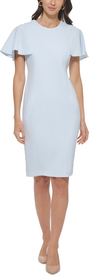 Calvin Klein Flutter-sleeve Dress | ShopStyle
