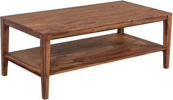 Loon Peak Debbra Solid Wood Coffee Table with Storage