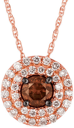 LeVian 14K Rose Gold 0.51 Ct. Tw. Diamond Pendant Necklace