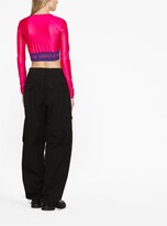 Thumbnail for your product : Versace Jeans Couture Logo-Underband Cropped Top