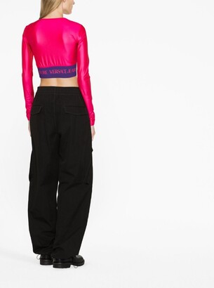 Versace Jeans Couture Logo-Underband Cropped Top