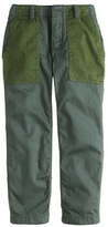 Thumbnail for your product : J.Crew Boys' contrast utility pant in straight fit